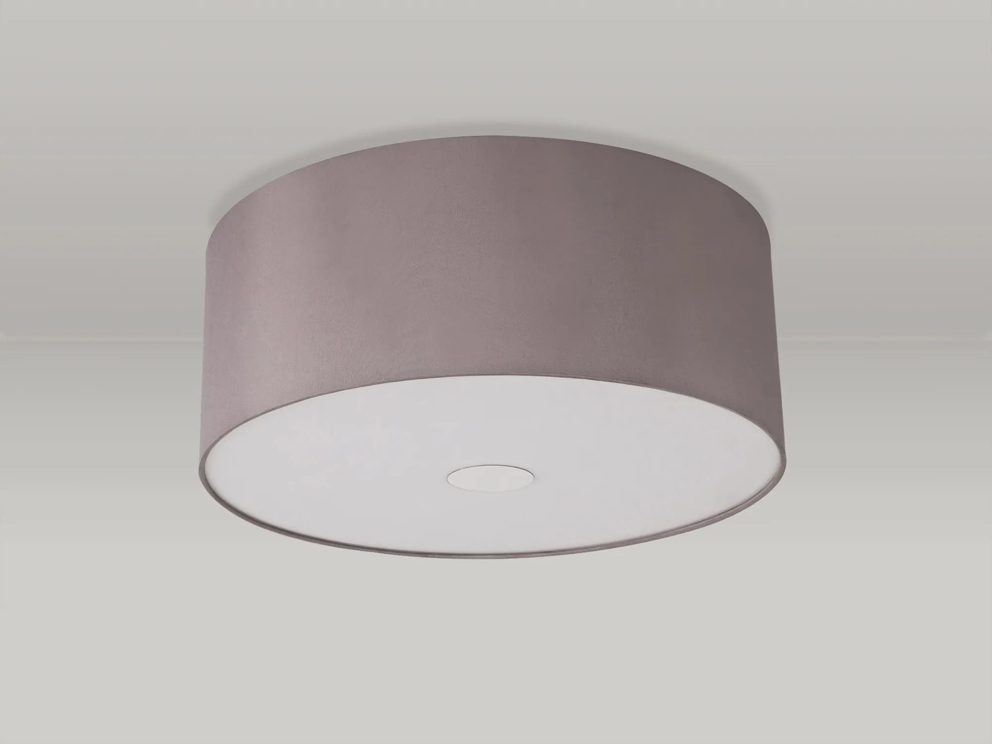 Baymont 50cm, Flush 3 Light Polished Chrome, Taupe/Halo Gold, Frosted Diffuser DK0361  Deco Baymont CH TA